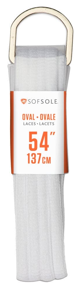 Sofsole Athletic Oval Laces White 54 - Default Title
