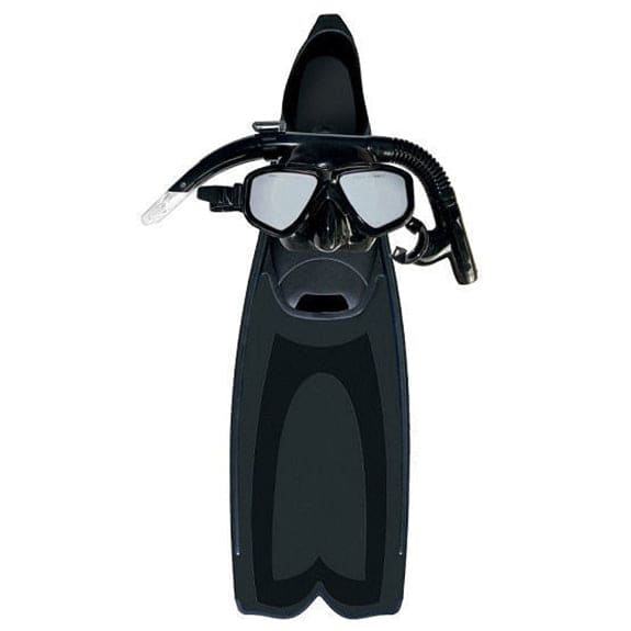 Fin and snorkle sets various brands - Mirage Barracuda Silicone Mask, Snorkel & Fins Set Extra Large Black