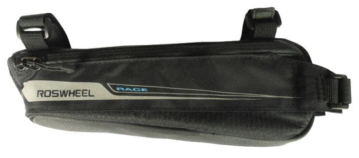 Sahoo - Race (Low Profile) Frame Bag 0.6L Water Resistant Zipper Top Tube/Seat Tube Mount - L25/H/9/W4 Cm