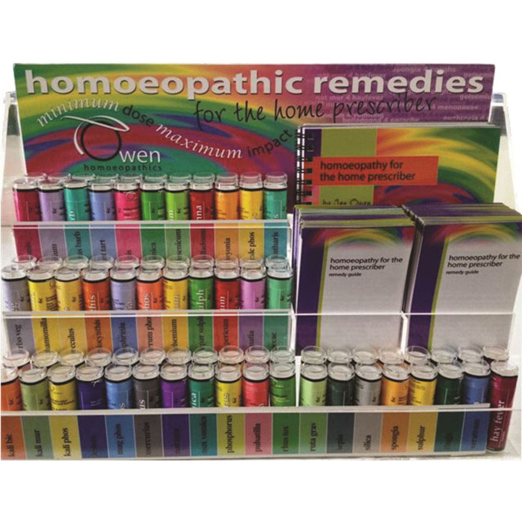 Owen Homoeopathics Stand Large X 80 Remedies (2 Each Of 40 Remedies + Booklets)