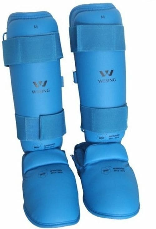 Wesing Wkf Approved Shin And Instep - Blue - SMALL