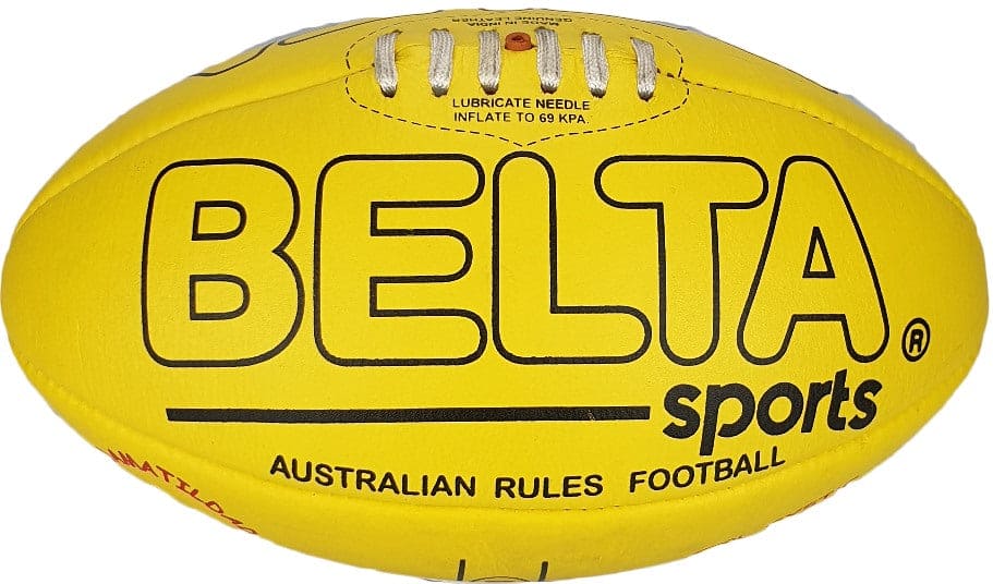 Belta Sports - Footy Leather FootBall - Yellow - Size 4