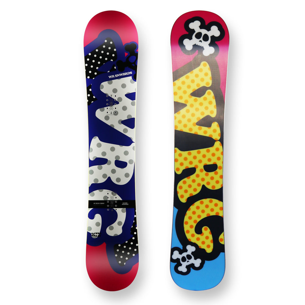 Wrg Snowboard 140Cm Pink Blue Flat Sidewall - Default Title
