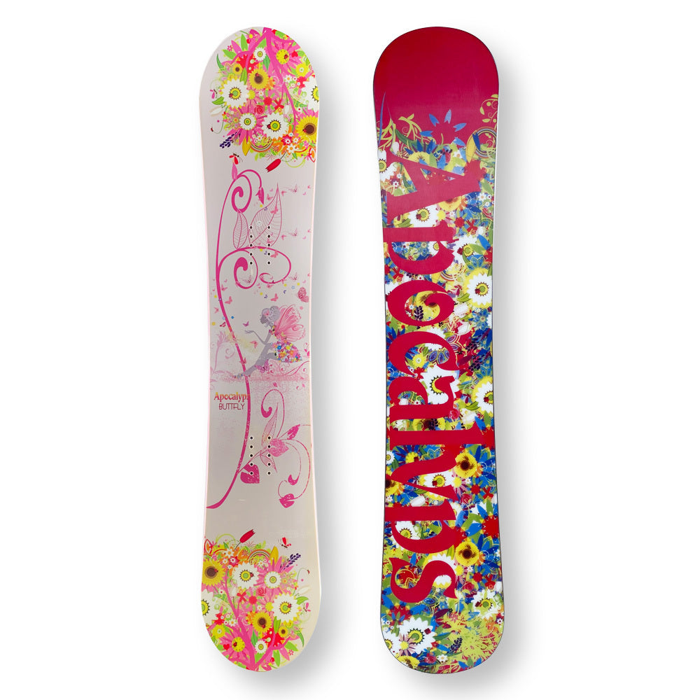 Apocalyps Snowboard 143Cm Butterfly White Twin Tip Camber Capped - Default Title