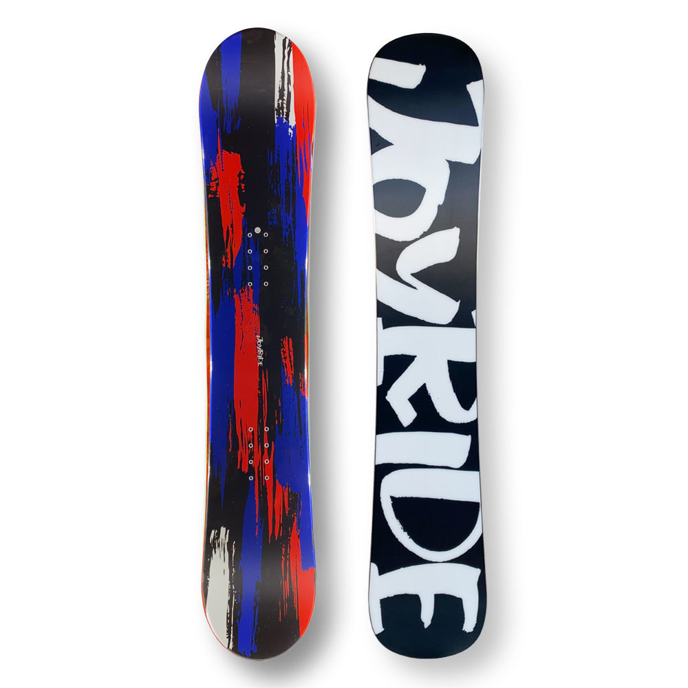 Joyride Snowboard 151 5Cm Blue Red Black Splat Twin Tip Flat With Tip Rocker Capped - Default Title