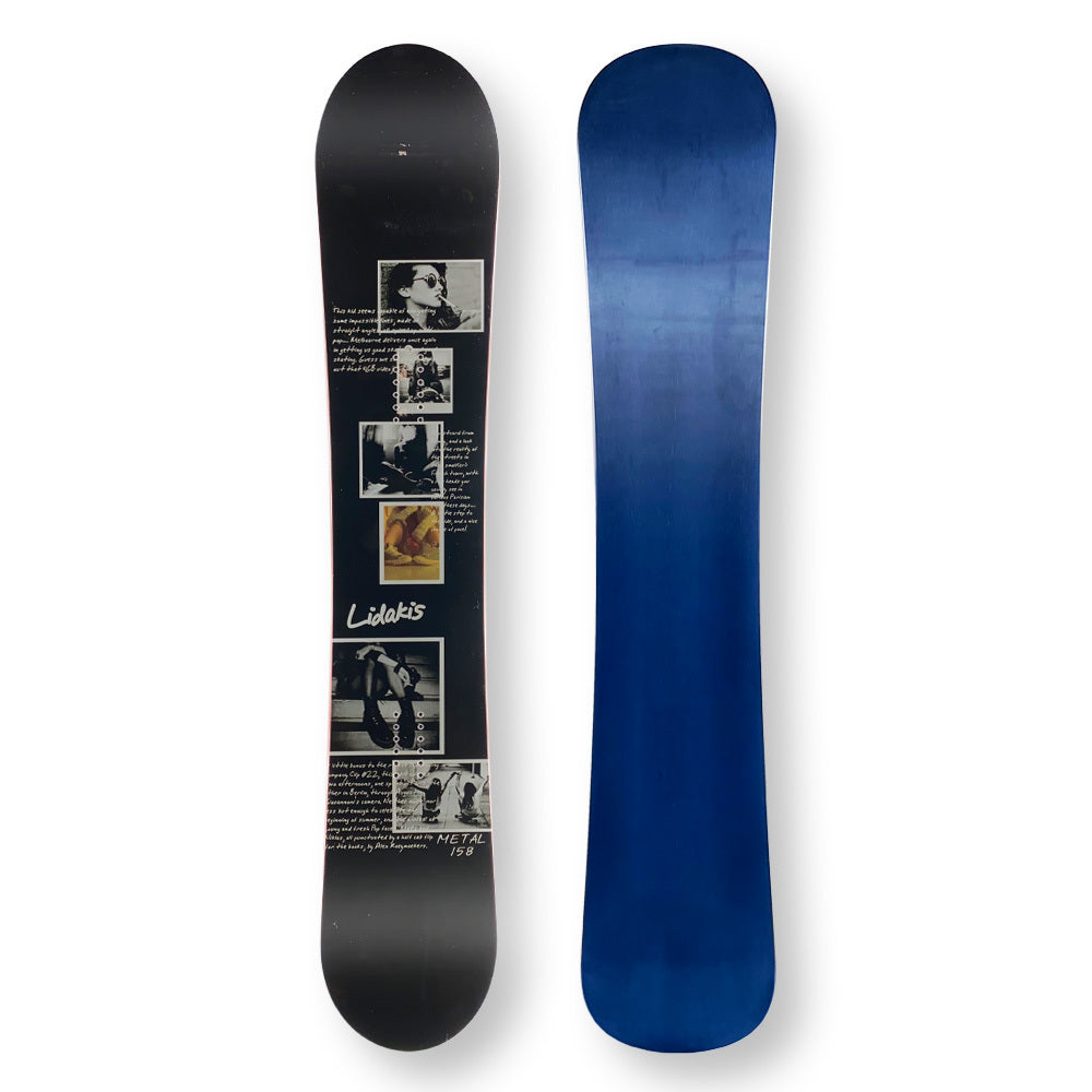 Lidakis Snowboard 158Cm Metal Twin Tip Camber Sidewall - Default Title