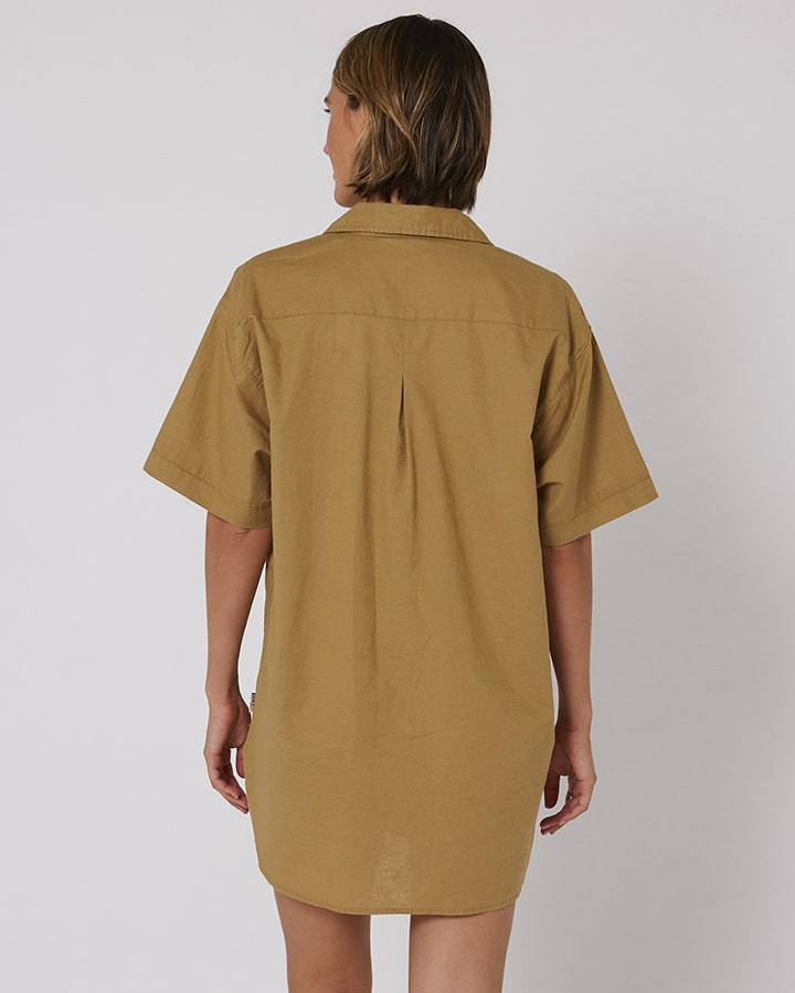 Ocean and Earth - Ladies Linen Shirt Dress