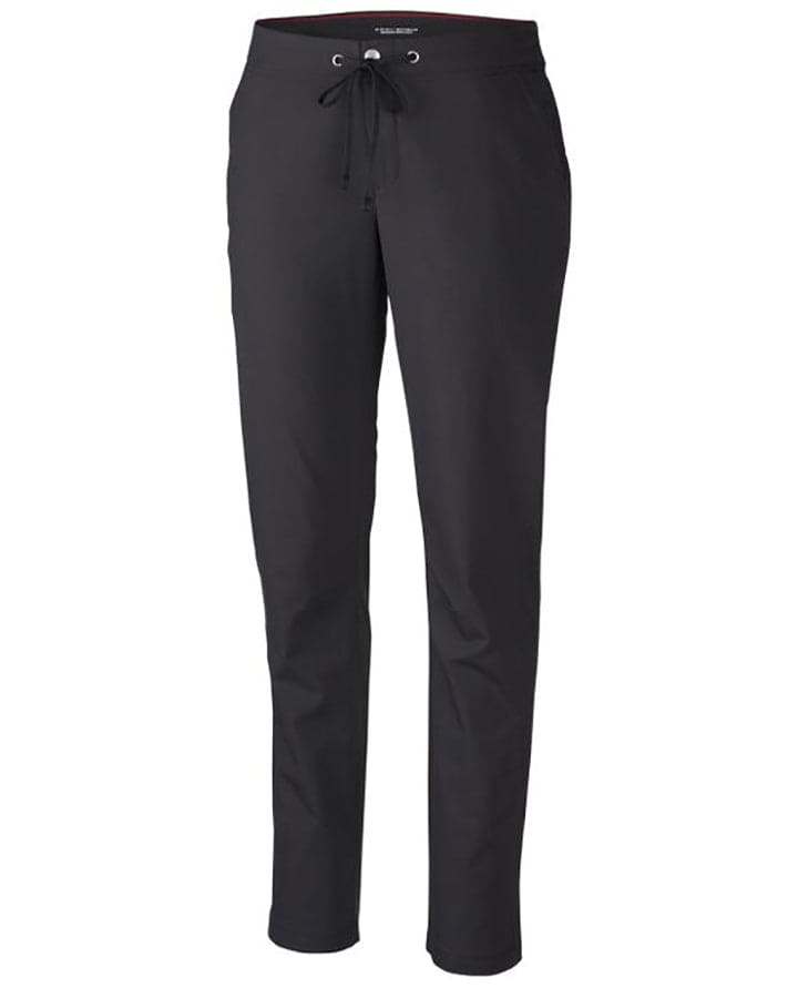 Columbia Womens Anytime Outdoor Midweight Slim Pants - Black 12
