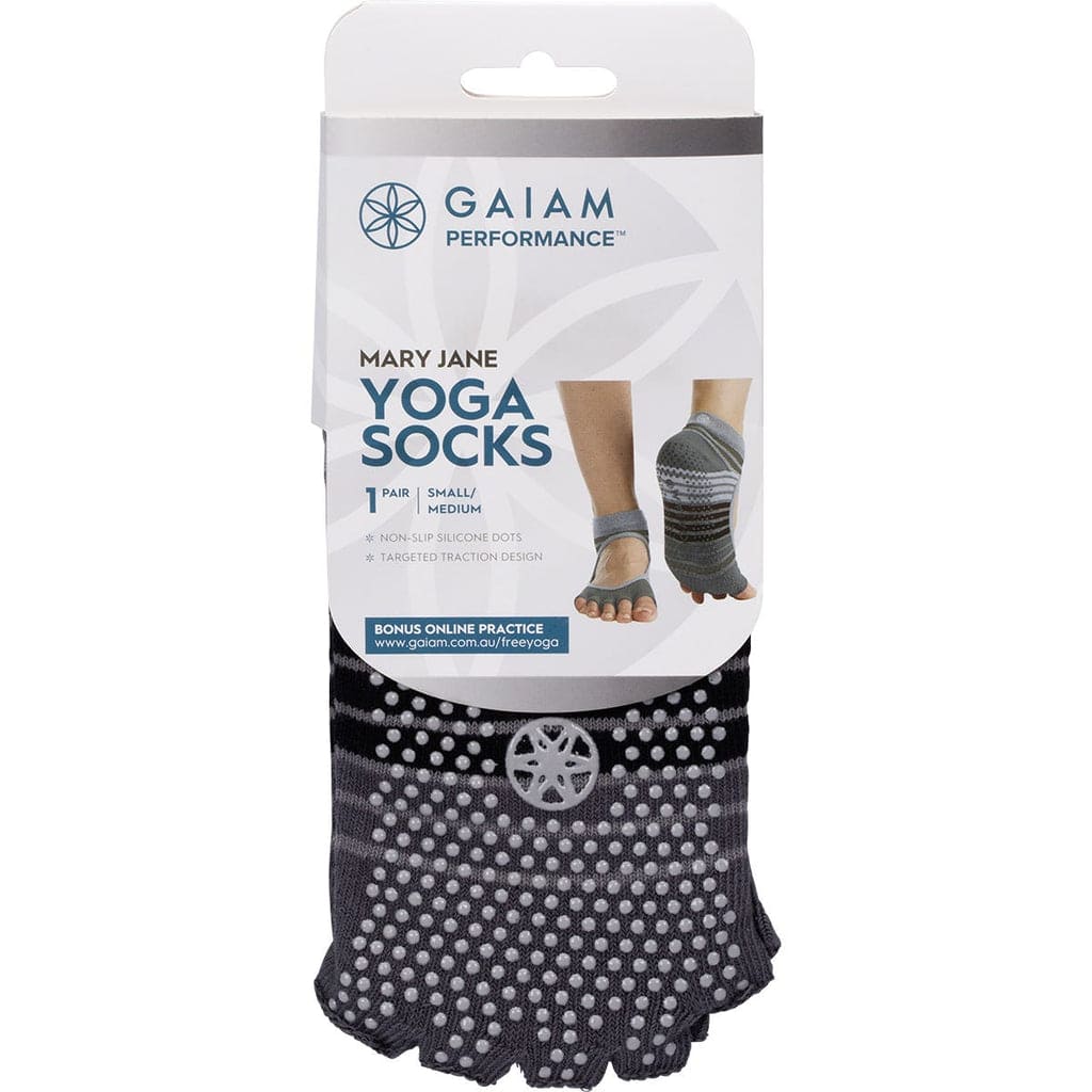 Yoga Socks Grippy Mary Jane Small-Medium 1 Pair