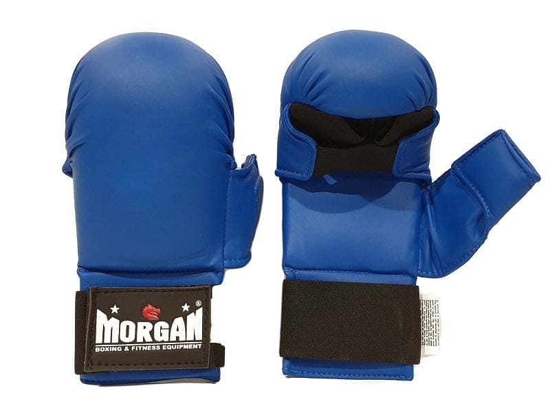 Morgan Wkf Style Karate Gloves Small Blue - Default Title