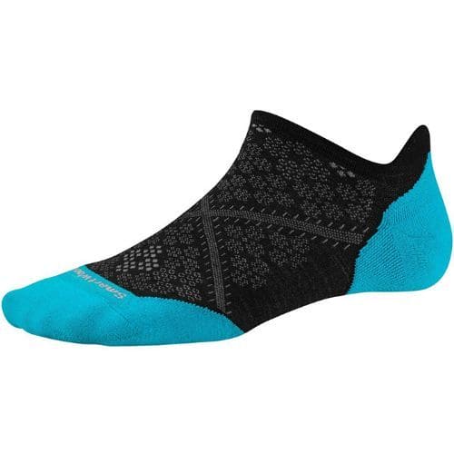 Smartwool Women'S Phd Run Light Elite Micro Socks Black/Cap Large