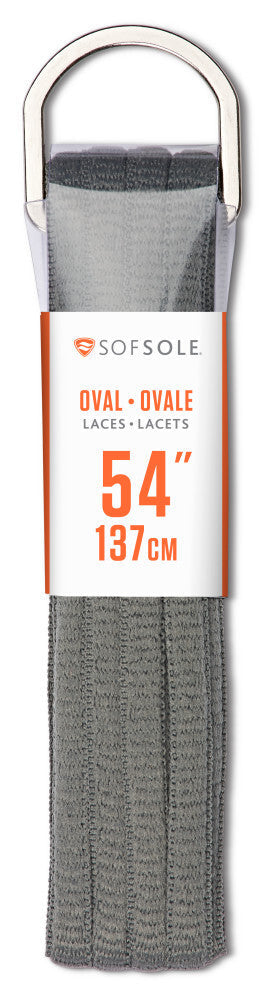 Sofsole Athletic Oval Laces Varsity Grey 54 - Default Title