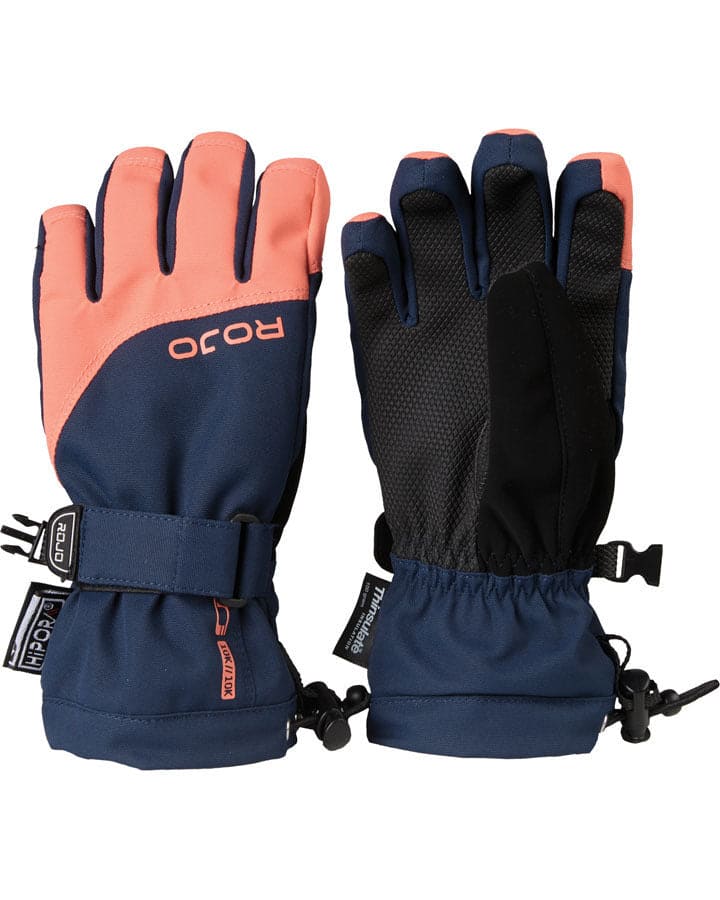 Rojo Maximise Snow Gloves Girls Living Coral - 4