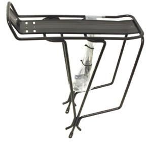 Rear Carrier For 700C Bikes With Top Plate Fittings Alloy Black 20 5Cm Long - Default Title