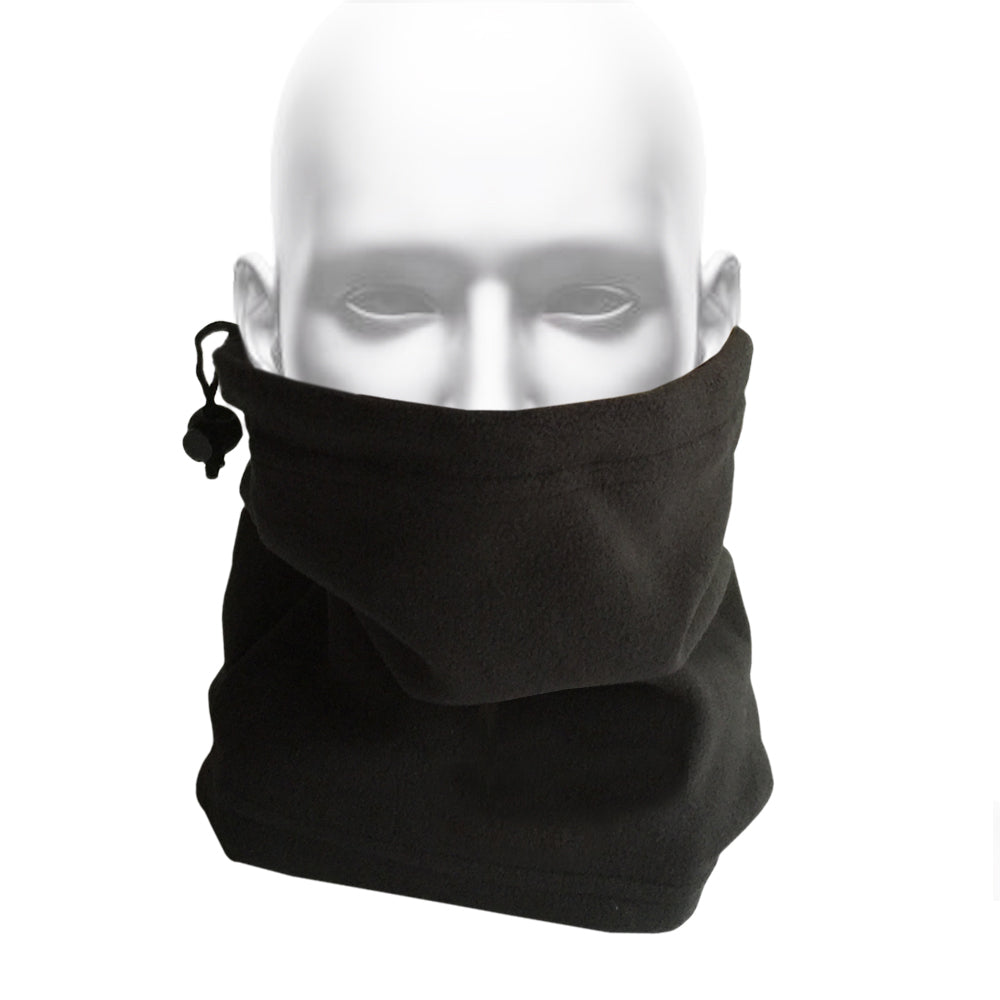 Find™ Blank Black Polar Fleece Neck Warmer Face Shield Neck Scarf Head Sock - Default Title