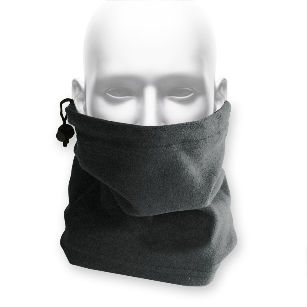 Find™ Polar Fleece Neck Warmer Face Shield Neck Scarf Head Sock Grey - Default Title