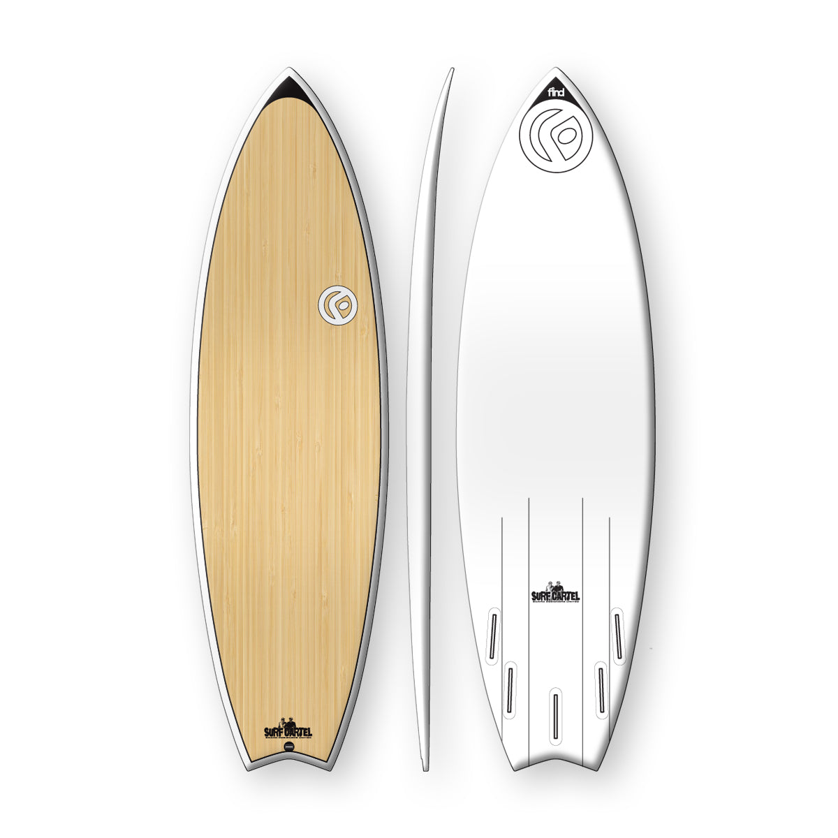 Find™ Speedsta Polytec 60 Bamboo Surfboard - Default Title