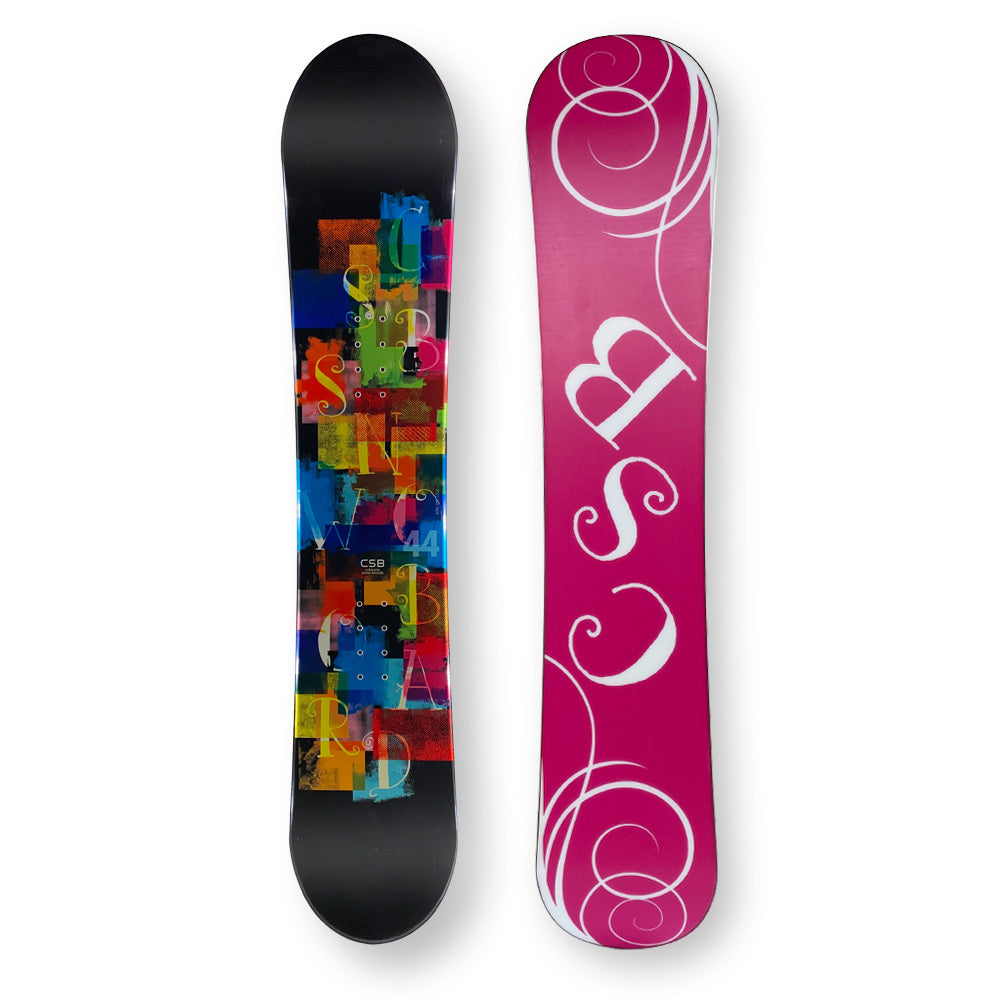 Csb Snowboard 144Cm Confetti Black Twin Tip Camber Capped - Default Title