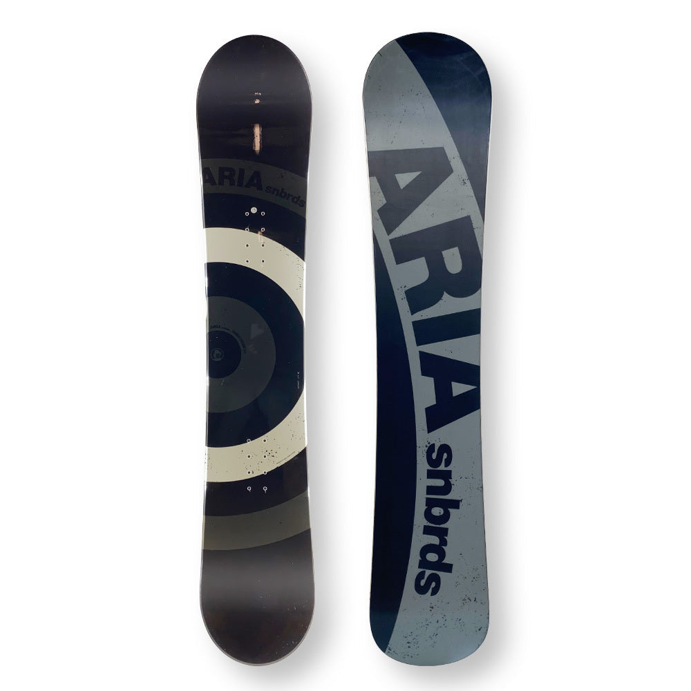 Aria Snowboard 157Cm Targetstick Black White Twin Tip Camber Capped - Default Title