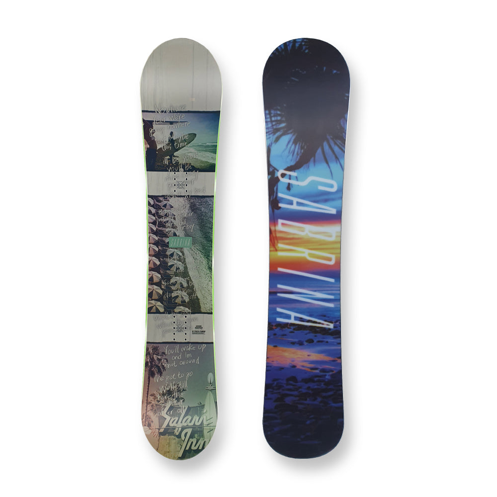 Sabrina Snowboard Surf Girl Flat With Tip Rocker Sidewall 143Cm - Default Title