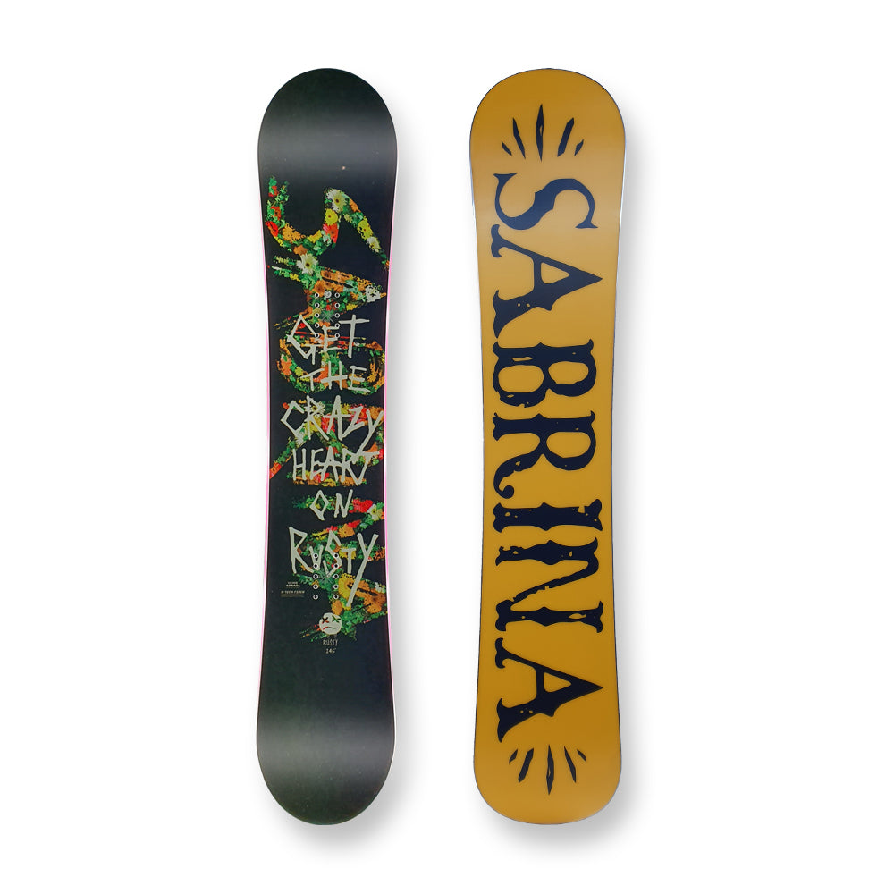 Sabrina Snowboard Rusty Floral Flat With Tip Rocker Sidewall 145Cm - Default Title