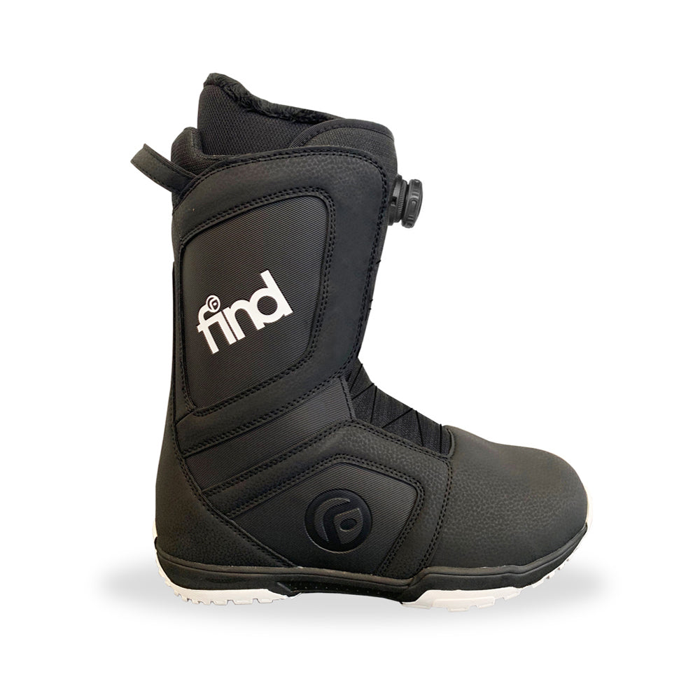 Find Tech Snowboard Boots Atop Cable Style (Black)
