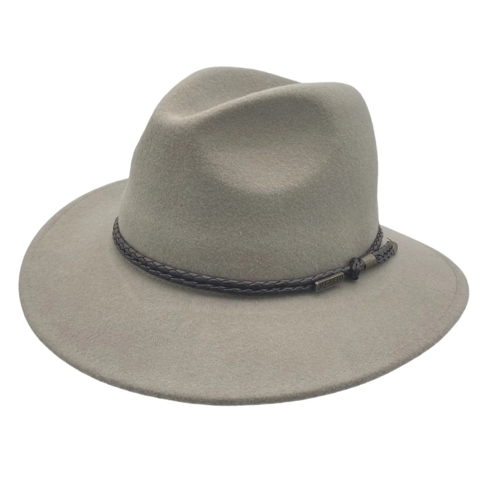 Jacaru 1847 Outback Fedora Hat Stone Xlarge - Default Title