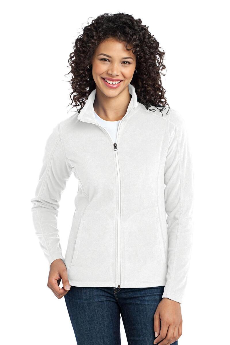 Port Authority Ladies Microfleece Jacket White M - Default Title