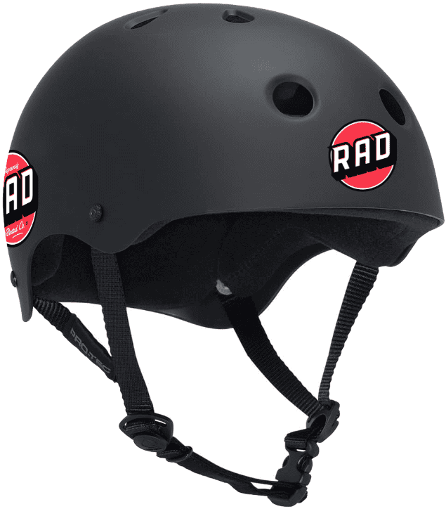 Rad Skate Helmet Street Park - BLACK - LOGO